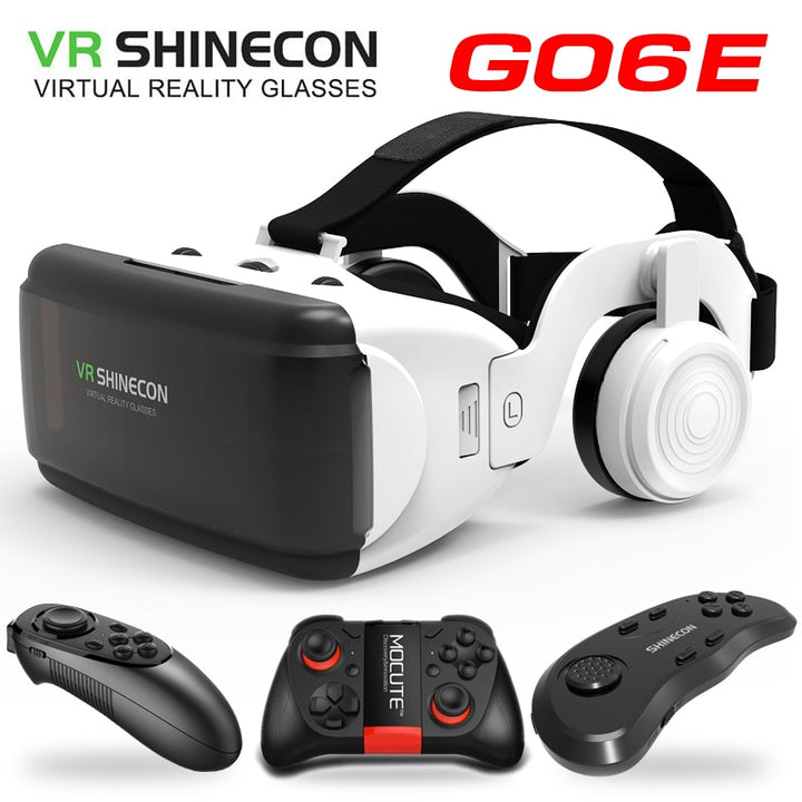 New VR glasses Shinecon Pro Virtual reality 3D VR glasses Goggle Cardboard headset virtual glasses for smart phones ios Android freeshipping - Etreasurs