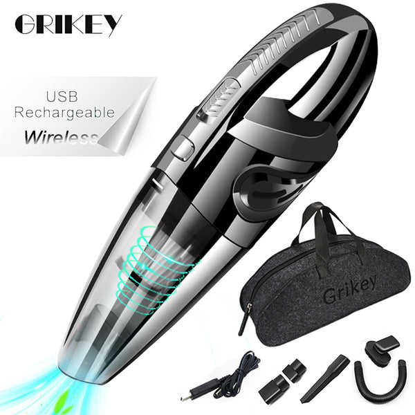 GRIKEY Wireless Vacuum Cleaner For Car Vacuum Cleaner Wireless Vacuum Cleaner Car Handheld Vaccum Cleaners Power Suction freeshipping - Etreasurs