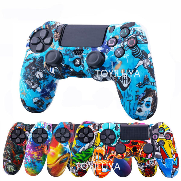 PS 4 Silicone Case Camo Cover Protective Skin For Sony Playstation 4 Dualshock 4 DS4 PS4 Pro Slim Controller Accessories freeshipping - Etreasurs