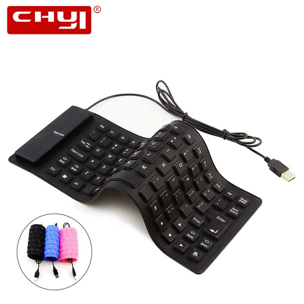Computer Gaming Keyborad Mini Small Ultra Slim Flexible Wired Keyboard Portable Foldable PC Office Gamer Pink Keybord For Girl freeshipping - Etreasurs
