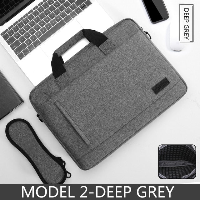Laptop bag Sleeve Case Protective Shoulder handBag Notebook Briefcases For 13 14 15.6 inch Macbook Air HP Lenovo Dell Top-Handle freeshipping - Etreasurs