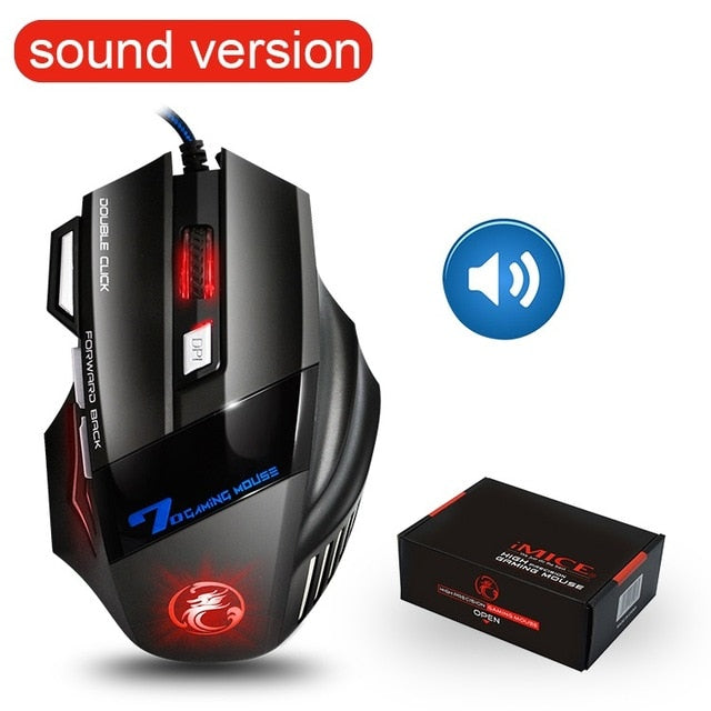 Computer Mouse Gamer Ergonomic Gaming Mouse USB Wired Game Mause 5500 DPI Silent Mice With LED Backlight 7 Button For PC Laptop freeshipping - Etreasurs