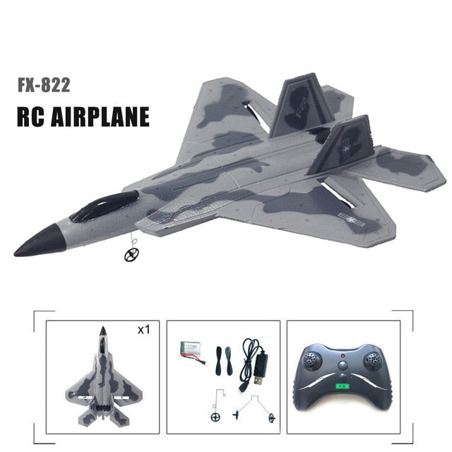 2.4G Glider RC drone SU35 Fixed wing airplane Hand Throwing foam dron Electric Remote Control Outdoor RC Plane toys for boys F22 freeshipping - Etreasurs