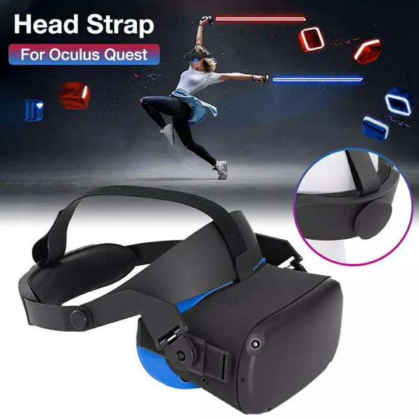 GOMRVR Adjustable halo Strap for Oculus Quest VR Comfort Foam Pad Strap, Perfect 50: 50 Balance Weight, Relieve Face Squeeze freeshipping - Etreasurs