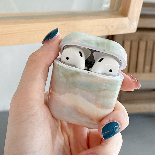 For AirPods Pro 2 Cases Luxury Marble Hard PC Glossy Earphone Case Bluetooth Wireless Charging Box Cover for AirPod 1 3 Air Pods freeshipping - Etreasurs