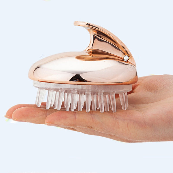 1pcs Hair Washing Comb Silicone Head Massage Brush Body Shampoo Scalp Massage Brush Comb Hair Washing Comb Shower Bath Brush freeshipping - Etreasurs