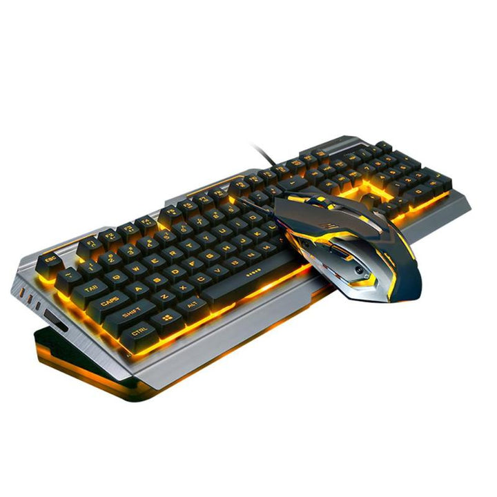Mechanical Keyboard Backlight Gaming Keybord Wired Keyboard And 4000DPI Mouse Set For Gamer With 7color Breathing Light freeshipping - Etreasurs