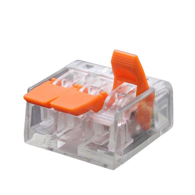 Wire Connector 25/50 / 100PCS Orange Mini Quick Connector Universal Compact Wire Connector Plug-in Wire Terminal Home Connector freeshipping - Etreasurs