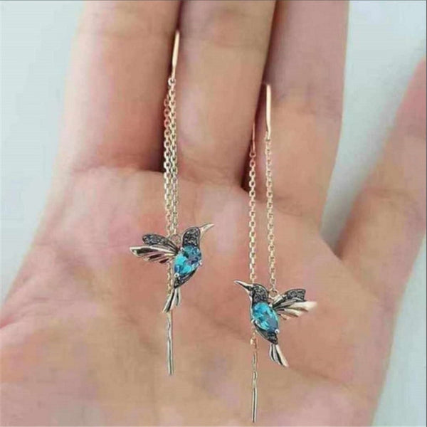 New Fashion Little Bird Drop Long Hanging Earrings for Women Elegant Girl Tassel Earring Stylish Jewelry Personality Gift freeshipping - Etreasurs