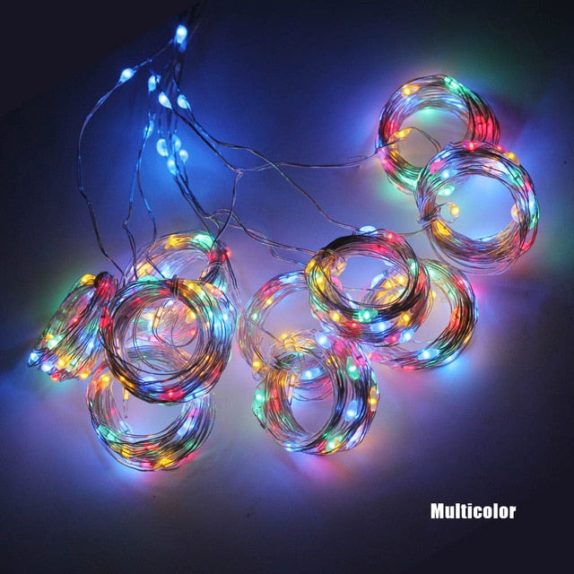 3M LED Christmas Fairy String Lights Remote Control USB New Year Garland Curtain Lamp Holiday Decoration For Home Bedroom Window freeshipping - Etreasurs