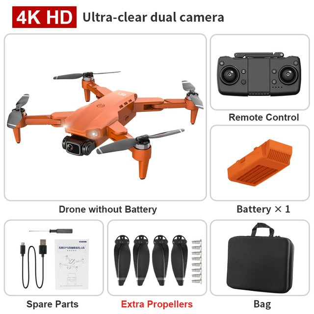 new L900 pro 4K HD dual camera with GPS 5G WIFI FPV real-time transmission brushless motor rc distance 1.2km professional drone freeshipping - Etreasurs