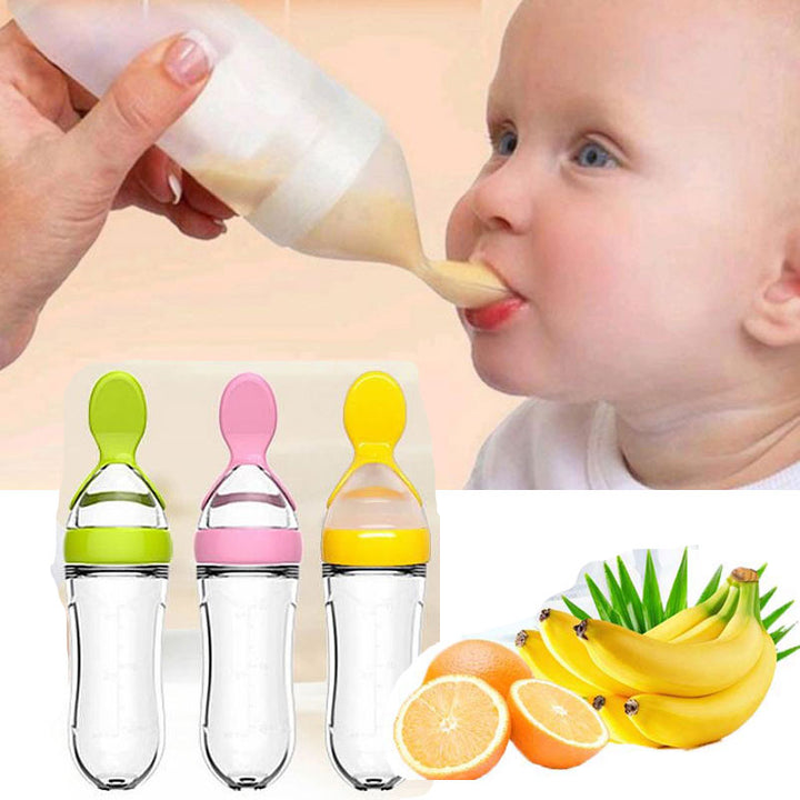 Baby Spoon Bottle Feeder Dropper Silicone Spoons for Feeding Medicine Kids Toddler Cutlery Utensils Children Accessories Newborn freeshipping - Etreasurs