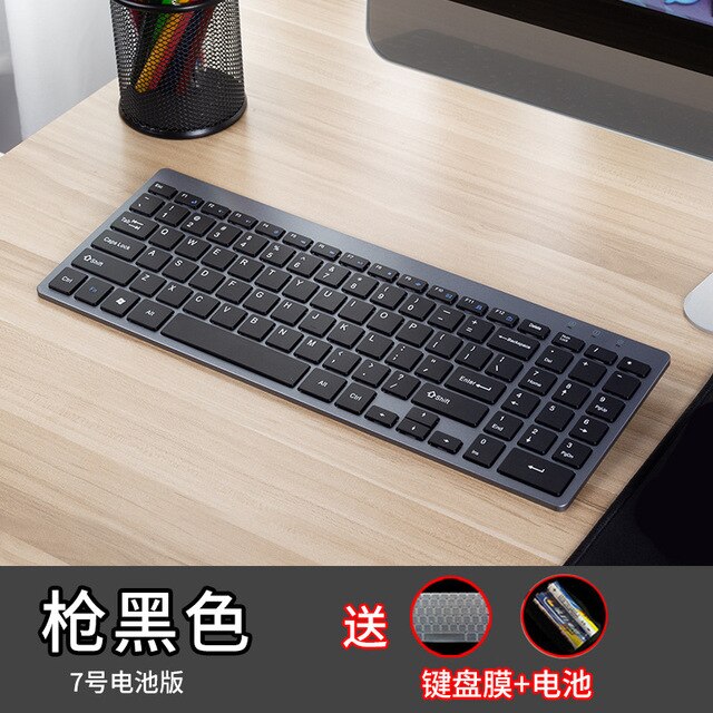 2.4G Wireless Bluetooth Computer Keyboard Slim Small Keybord Laptop Keypad PC Office Flexible Slim Small With Wireless Mouse freeshipping - Etreasurs