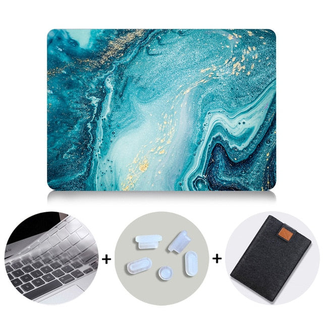 MTT Laptop Case For Macbook Air Pro 11 12 13 15 16 Marble Hard Cover for macbook air 13 funda a2179 a1466 a2289 a2337 a2338 freeshipping - Etreasurs