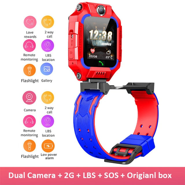 Q19 Kids Smart Watch LBS Position Q12 Baby Smart Watch Dual Camera SOS Phone Watch Voice Chat Smartwatch Children's Watch Gift freeshipping - Etreasurs