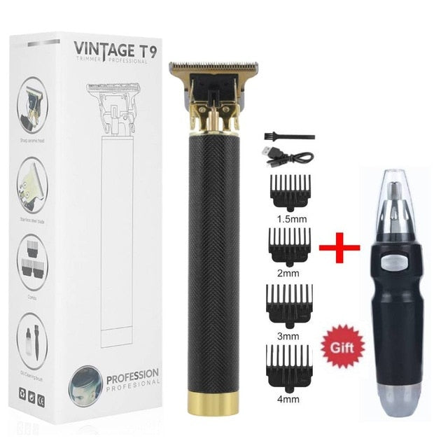 Electric Clipper Mower+Nose Hair Trimmer Professional Barber Hair Cutter Beard Shaving Machine for Men Rechargeable Razor Shaver freeshipping - Etreasurs