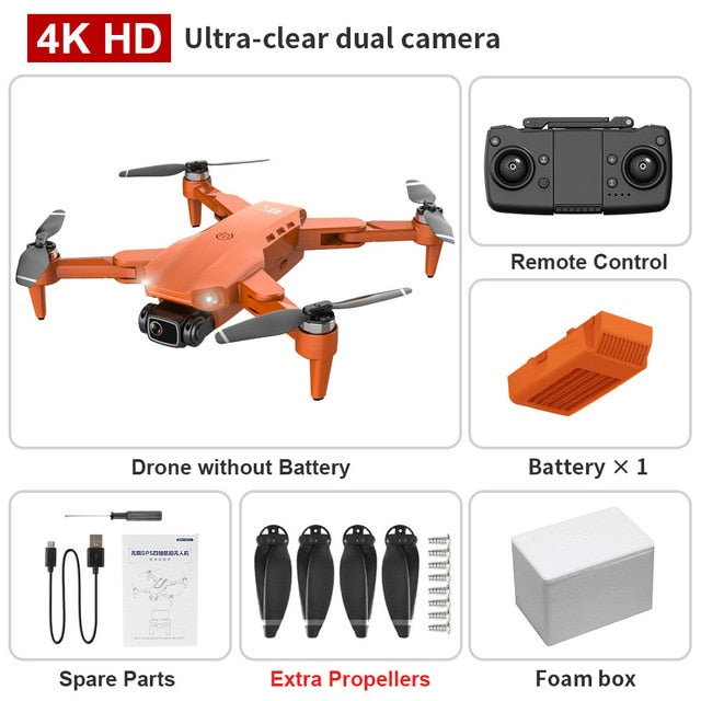 new L900 pro 4K HD dual camera with GPS 5G WIFI FPV real-time transmission brushless motor rc distance 1.2km professional drone freeshipping - Etreasurs