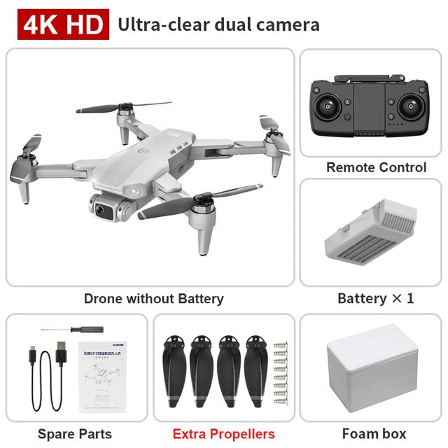 new L900 pro 4K HD dual camera with GPS 5G WIFI FPV real-time transmission brushless motor rc distance 1.2km professional drone freeshipping - Etreasurs