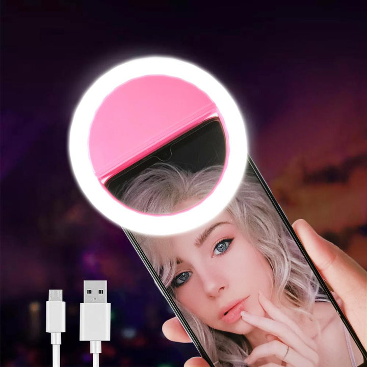 Led Selfie Ring Light Novelty Makeup Lightings Led Selfie Lamp Mobile Phones Photo Night Light Led Mirror Neon Sign Selfie Ring freeshipping - Etreasurs