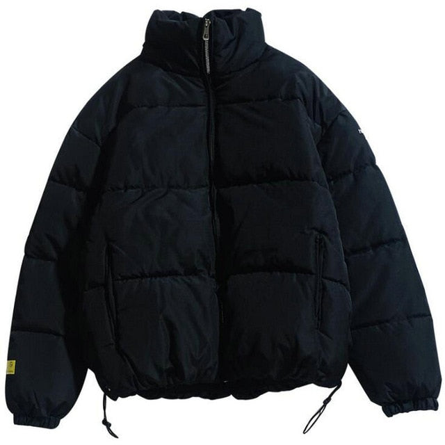 2021 Winter Coat Men's Warm Parkas Streetwear Cotton Coats Slim Male Jackets Solid Windproof Padded Coat Mens Clothing freeshipping - Etreasurs