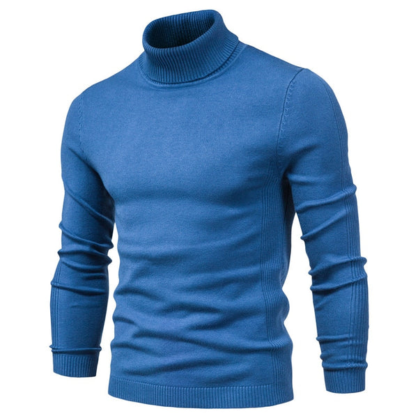 New Winter Turtleneck Thick Mens Sweaters Casual Turtle Neck Solid Color Quality Warm Slim Turtleneck Sweaters Pullover Men freeshipping - Etreasurs