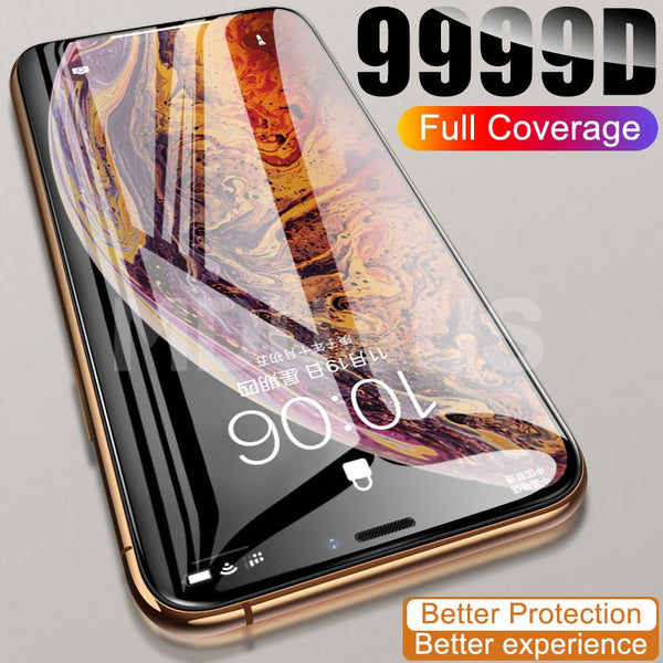 9999D Full Cover Glass For iPhone 11 12 Pro XS Max X XR 12 mini Screen Protector iPhone 8 7 6 6S Plus Tempered Glass Film Case freeshipping - Etreasurs