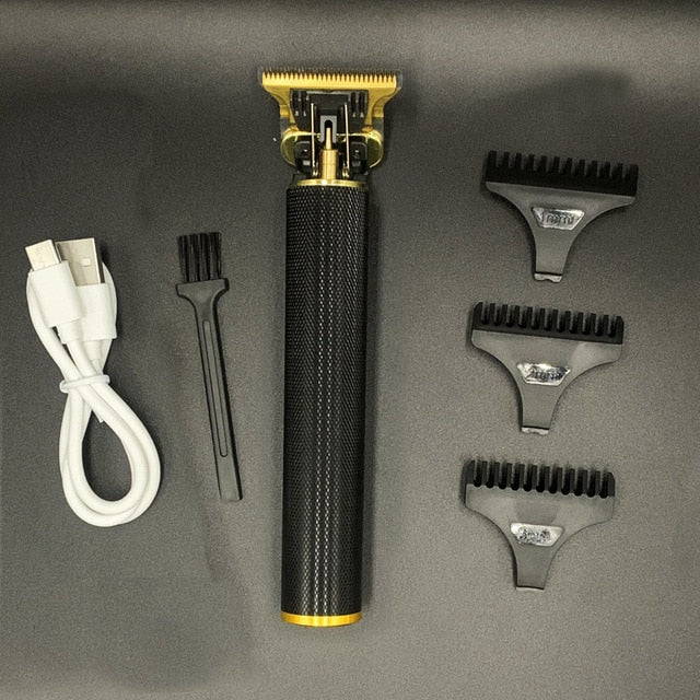 T Hair Clipper Electric hair trimmer Cordless Shaver Trimmer 0mm Men Barber Hair Cutting Machine chargeable timer beard cutter 5 freeshipping - Etreasurs