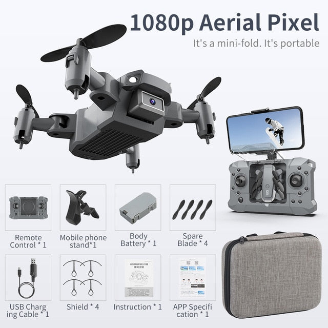 KY905 Mini Drone With 4K Camera HD Foldable Drones Quadcopter One-Key Return FPV Follow Me RC Helicopter Quadrocopter Kid's Toys freeshipping - Etreasurs