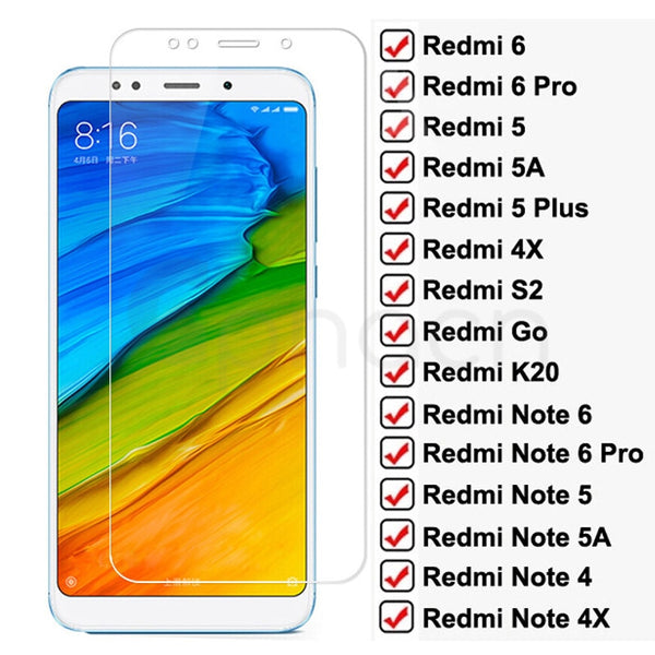 9D Full Screen Protective Glass For Redmi Note 6 5 5A 4 4X Pro For Xiaomi Redmi 5 Plus 5A 6 6A 4X S2 Go K20 Tempered Glass Film freeshipping - Etreasurs