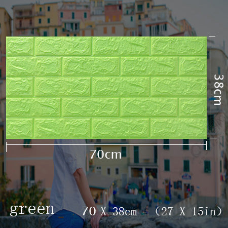 70x38cm 3D Wall Stickers Self Adhesive Foam Brick Room Decor DIY 3D Wallpaper Wall Decor Living Wall Sticker For Kids Room freeshipping - Etreasurs