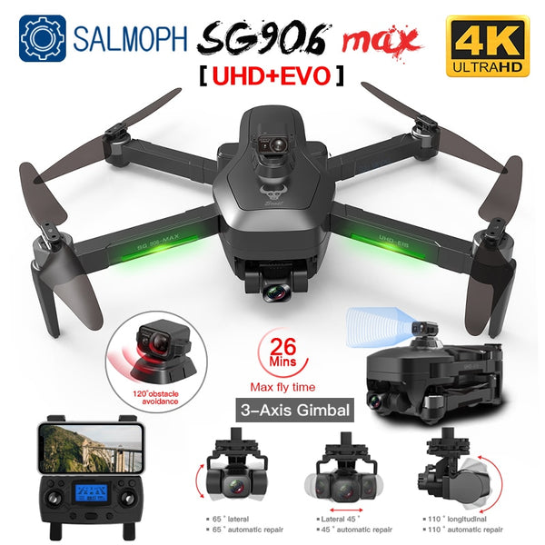 SG906 Pro 2 / SG906 MAX GPS Drone with Wifi 4K HD Camera 3-Axis Gimbal Brushless Professional Quadcopter Obstacle Avoidance Dron freeshipping - Etreasurs