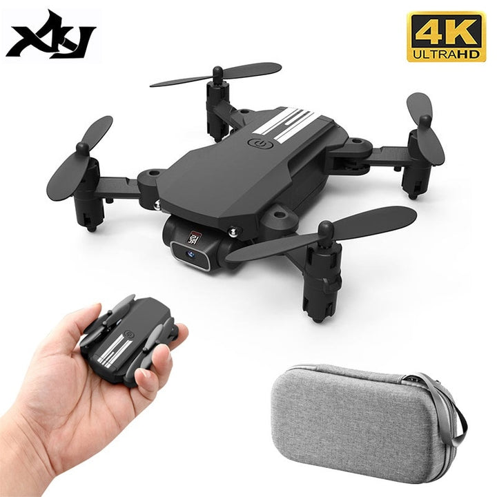 XKJ 2021 New Mini Drone 4K 1080P HD Camera WiFi Fpv Air Pressure Altitude Hold Black And Gray Foldable Quadcopter RC Dron Toy freeshipping - Etreasurs