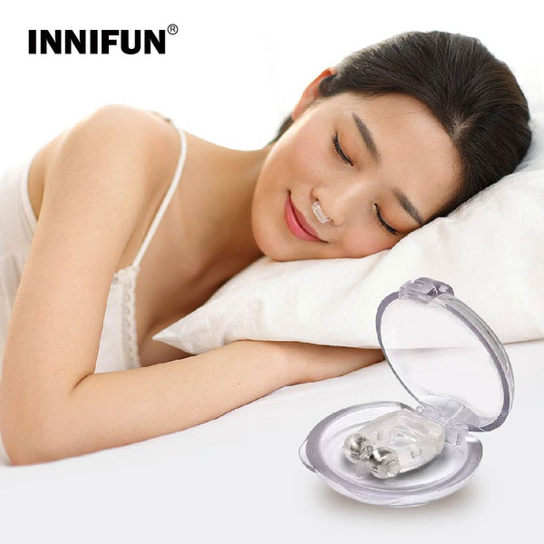 Mini Anti Snoring Snore Stoper Device Silicone Nose Clip Sleep Noise Guard Sleeping Dropshopping Popular freeshipping - Etreasurs