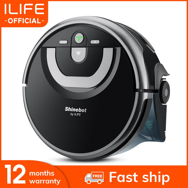 ILIFE New W400 Floor Washing Robot Shinebot Navigation Large Water Tank Kitchen Cleaning Planned Route household applicance freeshipping - Etreasurs