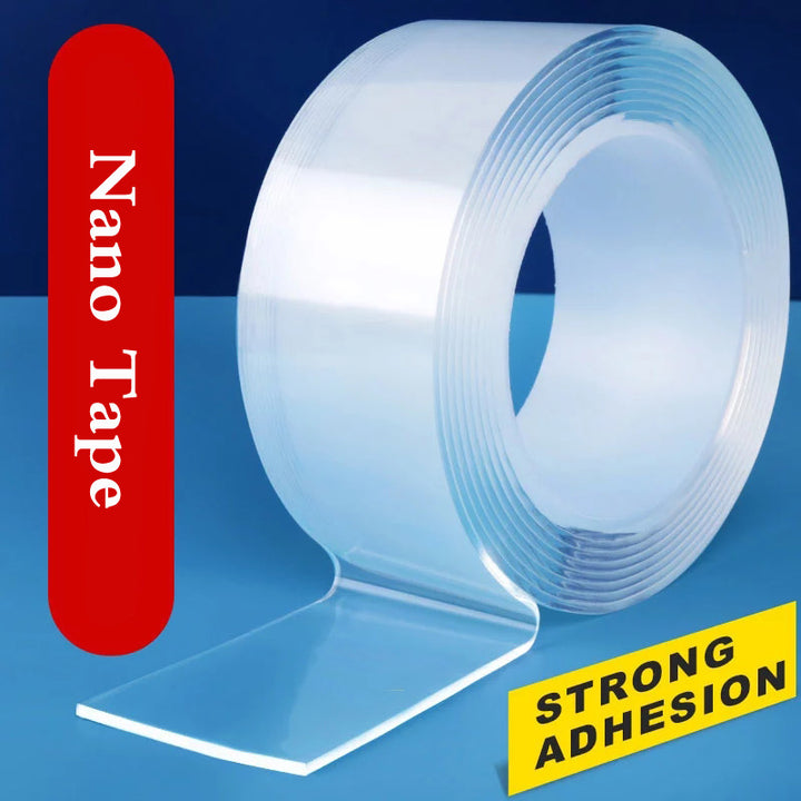 1M/5M Transparent Double Sided Tape Nano Self-Adhesive Tape No Trace Reusable Tape Glue Sticker for Car Kitchen Bathroom freeshipping - Etreasurs