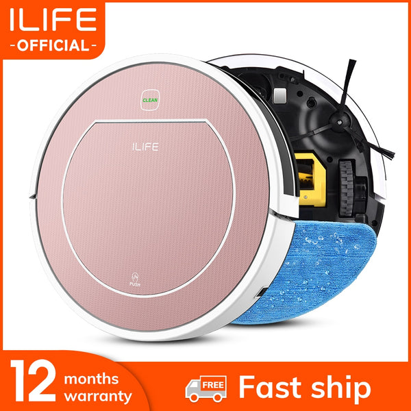 ILIFE V7s Plus Robot Vacuum Cleaner Sweep and Wet Mopping Floors&Carpet Run 120mins Auto Reharge,Appliances,Household tool dust freeshipping - Etreasurs
