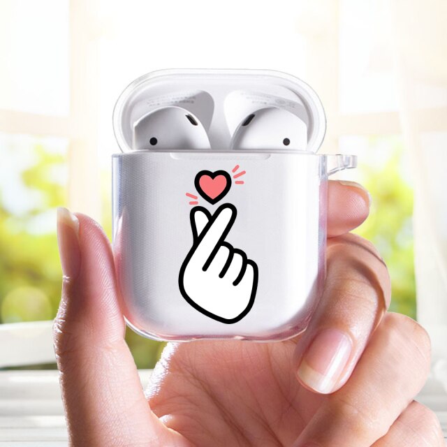 2020 Heart Love Pride couple angel cute cartoon Earphone Case for Aipods 1 2 Soft silicone TPU Cover for Blutooth Airpods box freeshipping - Etreasurs