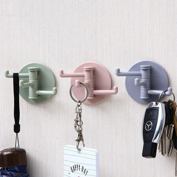 Self Adhesive Kitchen Wall Door Hook Key Holder Rack Towel Hanger Bathroom Rack Hooks Aluminum Multi-Purpose Storage Hooks freeshipping - Etreasurs