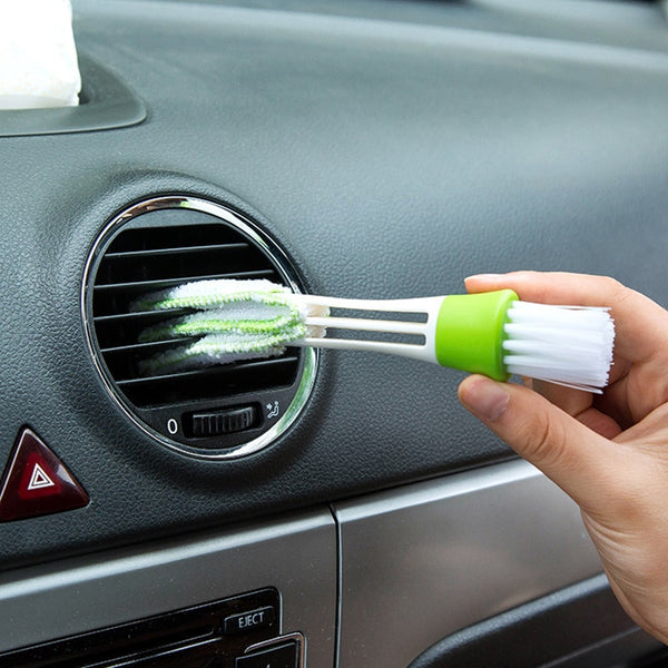 2 In 1 Car Air-Conditioner Outlet Cleaning Tool Multi-purpose Dust Brush Car Accessories Interior Multi-purpose Brush Cleaning freeshipping - Etreasurs