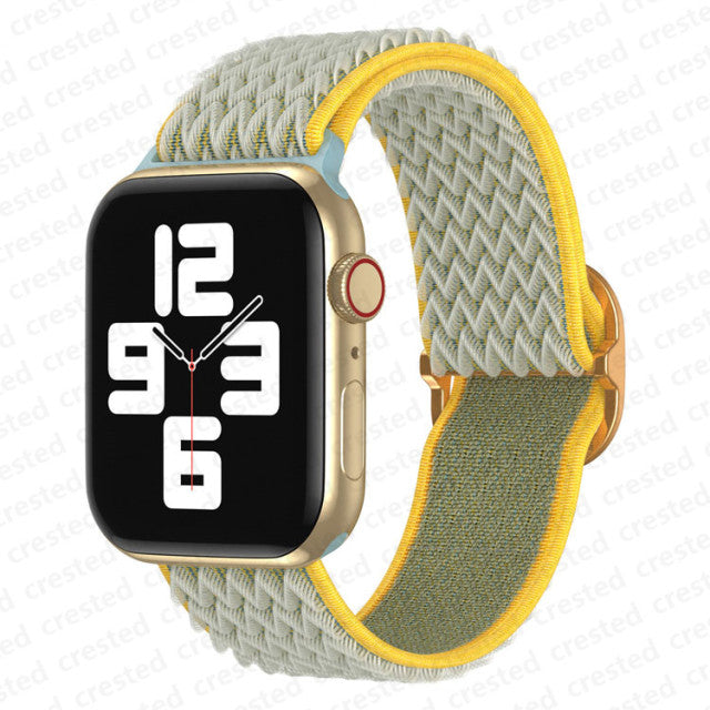 Scrunchie Strap for Apple watch band 40mm 44mm 45mm 41mm 38mm 42mm Elastic Nylon solo Loop bracelet iWatch serie 3 4 5 6 se 7 freeshipping - Etreasurs