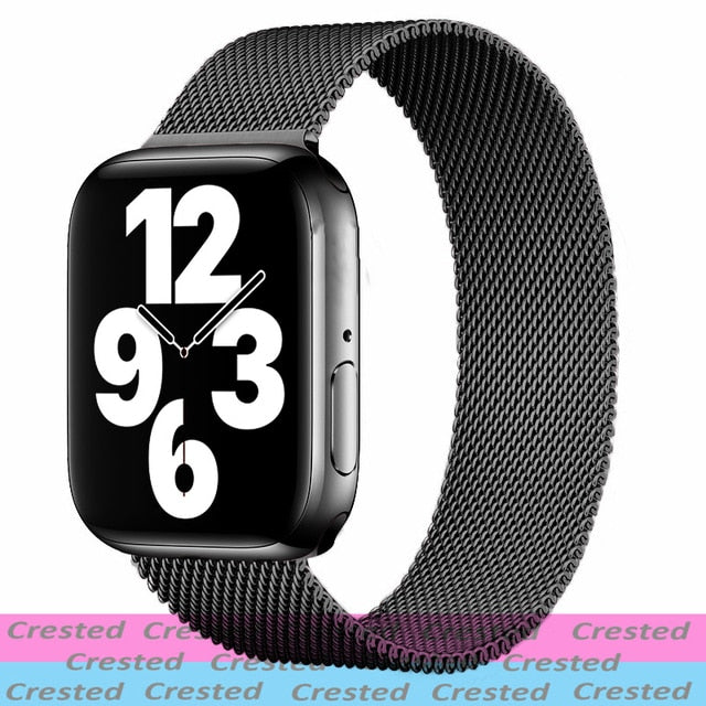 Strap For Apple watch band 44mm 40mm 38mm 42mm metal Magnetic Loop correa Accessories bracelet iWatch serie 4 3 SE 6 7 45mm 41mm freeshipping - Etreasurs