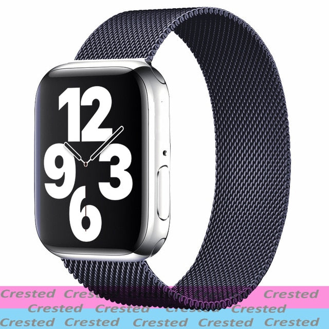 Strap For Apple watch band 44mm 40mm 38mm 42mm metal Magnetic Loop correa Accessories bracelet iWatch serie 4 3 SE 6 7 45mm 41mm freeshipping - Etreasurs