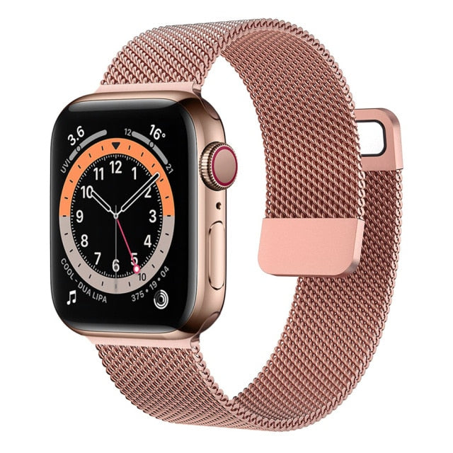 Strap For Apple watch Band 44mm 40mm 38mm 42mm Accessories Magnetic Loop smartwatch bracelet iWatch serie 3 4 5 6 se 7 45mm 41mm freeshipping - Etreasurs
