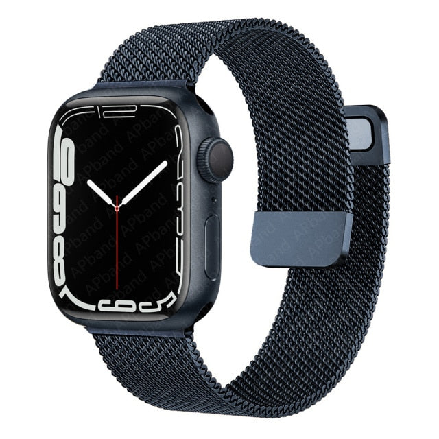 Strap For Apple watch Band 44mm 40mm 38mm 42mm Accessories Magnetic Loop smartwatch bracelet iWatch serie 3 4 5 6 se 7 45mm 41mm freeshipping - Etreasurs