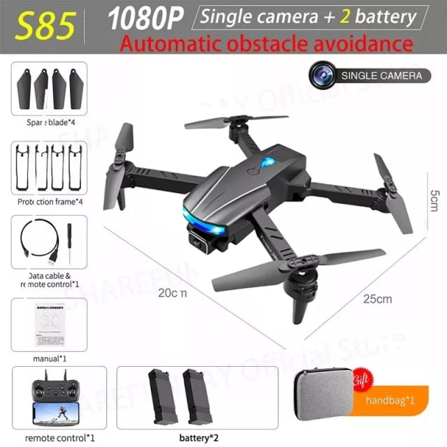 New S85 Pro Rc Mini Drone 4k Profesional HD Dual Camera Fpv Drones With infrared obstacle avoidance Rc Helicopter Quadcopter Toy freeshipping - Etreasurs