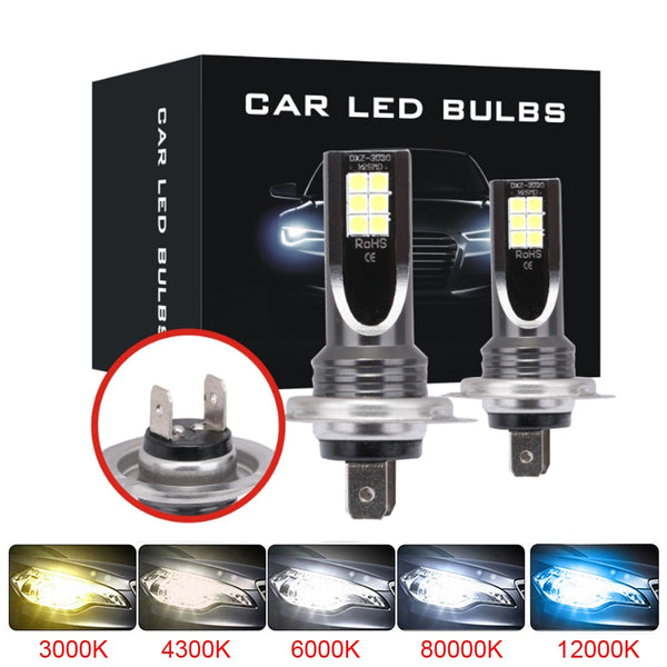 2Pcs H4 H7 H11 H8 H9 H16JP H1 H3 Car LED Fog Light Bulbs 9005 9006 Auto Driving Headlamp Lamps 6500K 12V 24V LED Car Headlights freeshipping - Etreasurs