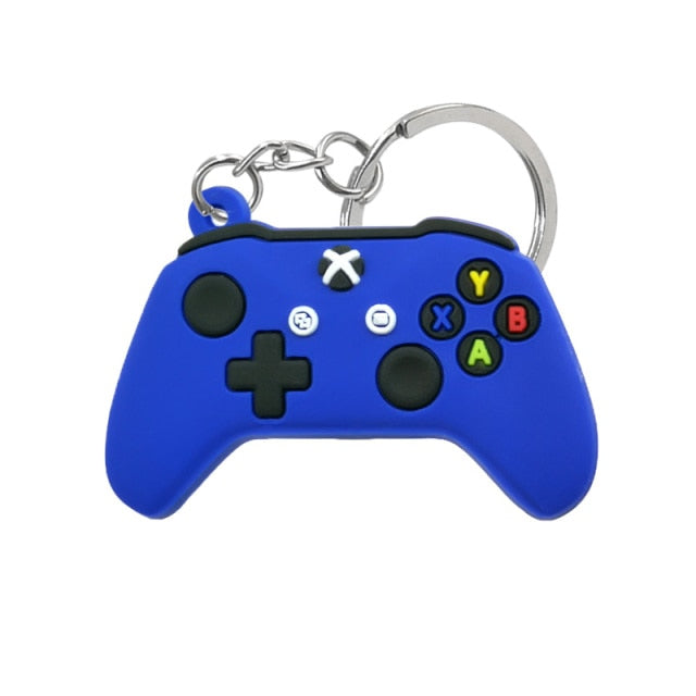 1PCS PVC new style Game Machine Keychain &amp; Keyring Cute Gamepad Joystick Key Chain Keychains Bag Car Hanging fit men boy keys freeshipping - Etreasurs