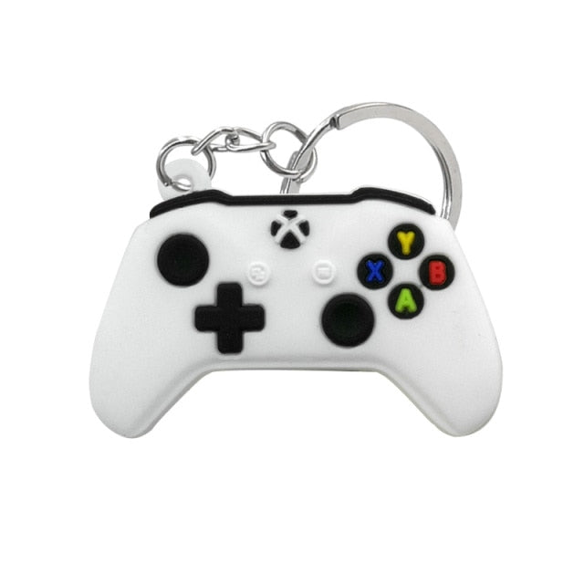 1PCS PVC new style Game Machine Keychain &amp; Keyring Cute Gamepad Joystick Key Chain Keychains Bag Car Hanging fit men boy keys freeshipping - Etreasurs