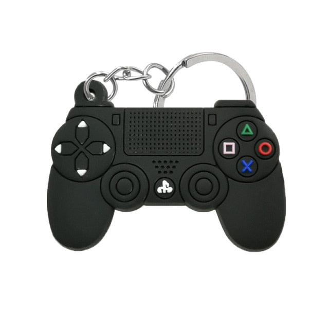 1PCS PVC new style Game Machine Keychain &amp; Keyring Cute Gamepad Joystick Key Chain Keychains Bag Car Hanging fit men boy keys freeshipping - Etreasurs