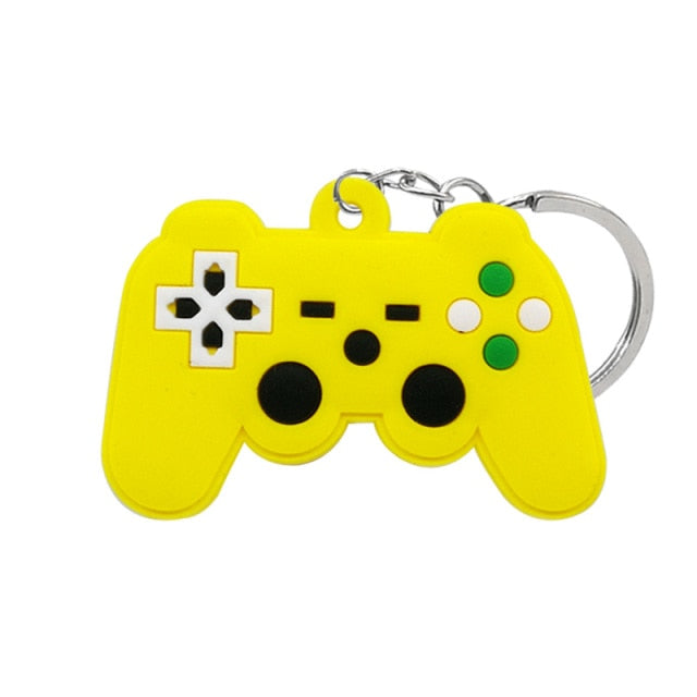 1PCS PVC new style Game Machine Keychain &amp; Keyring Cute Gamepad Joystick Key Chain Keychains Bag Car Hanging fit men boy keys freeshipping - Etreasurs